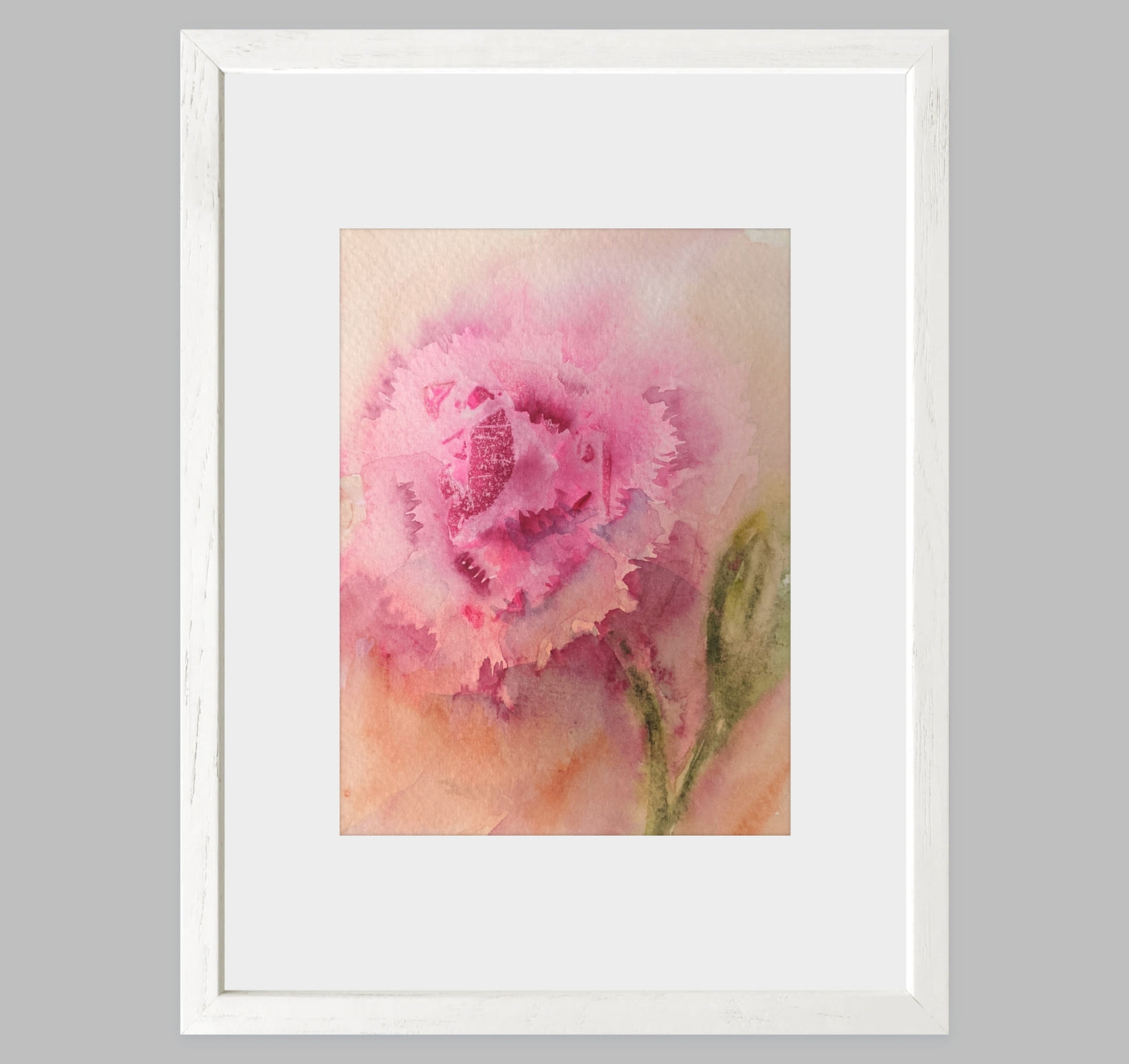 Carnation – Loose Floral Fine Art Print (Watercolor)