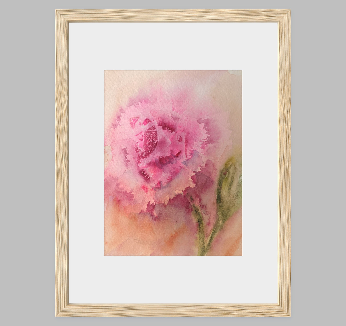 Carnation – Loose Floral Fine Art Print (Watercolor)