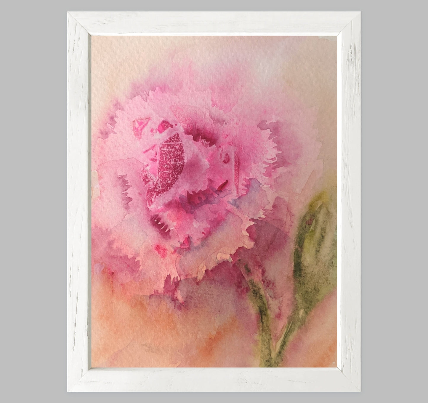 Carnation – Loose Floral Fine Art Print (Watercolor)