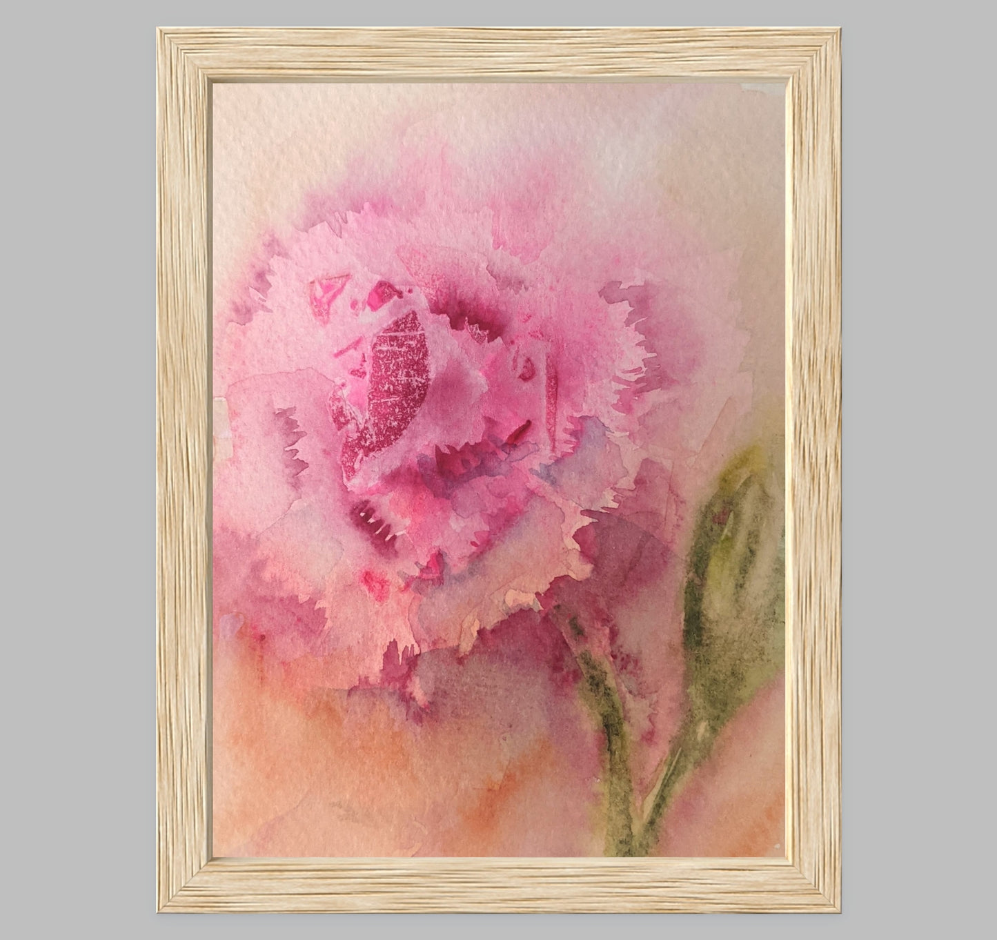 Carnation – Loose Floral Fine Art Print (Watercolor)