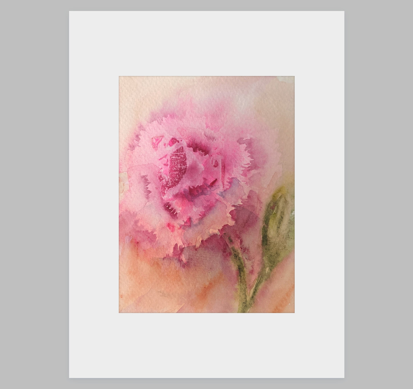 Carnation – Loose Floral Fine Art Print (Watercolor)