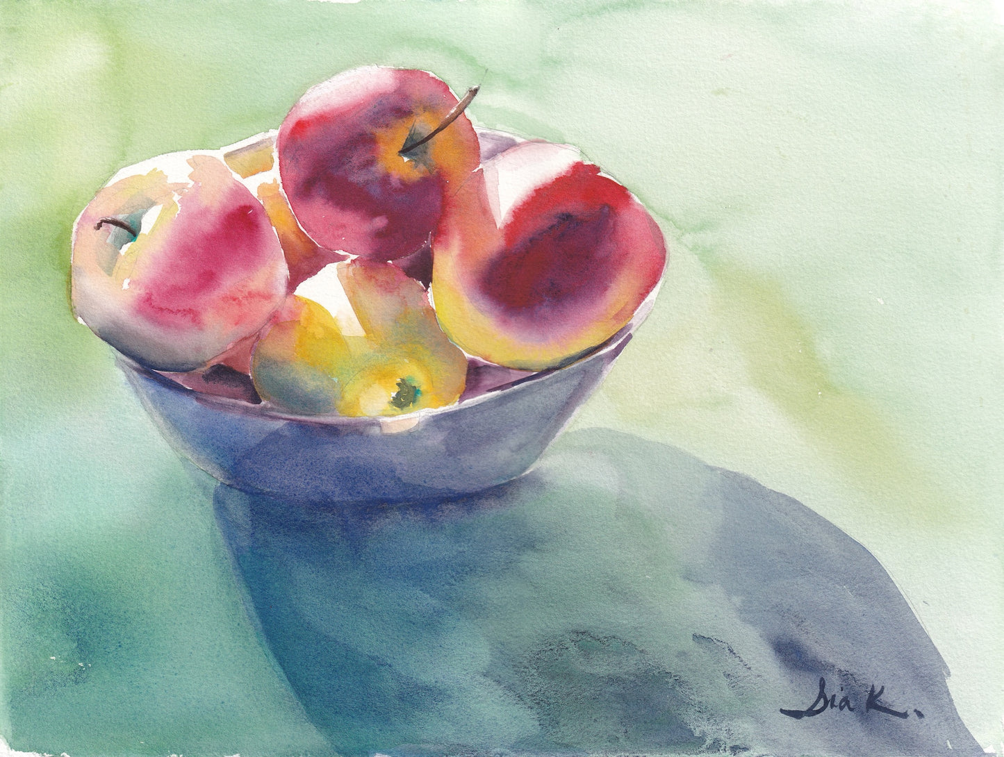 Apples – Still Life Fine Art Print (Watercolor)