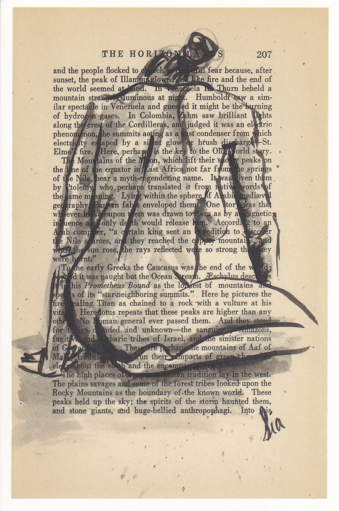 Vintage Book Page Figure Postcards – Fine Art 4x6 Prints