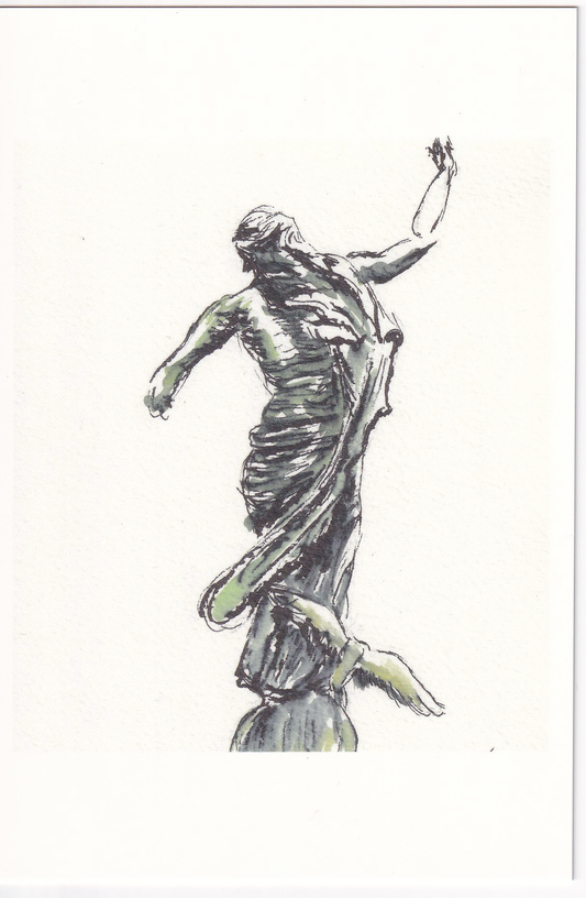 Statue in the Fountain Postcard – Fine Art 4x6 Prints