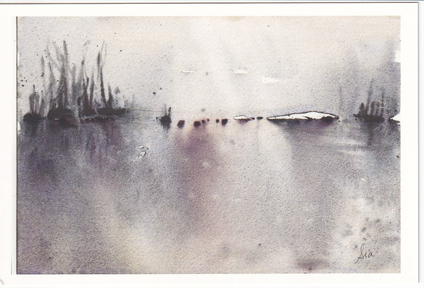 Marsh II (Abstract Watercolor) – Fine Art 4x6 Prints