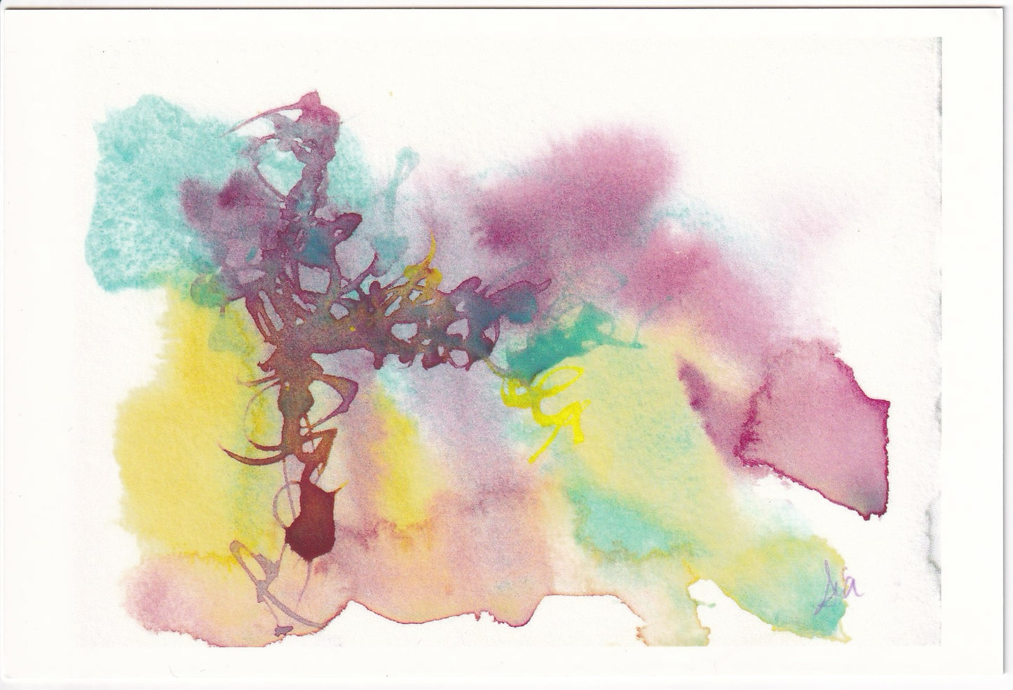Color Flow (Abstract Watercolor) – Fine Art 4x6 Prints