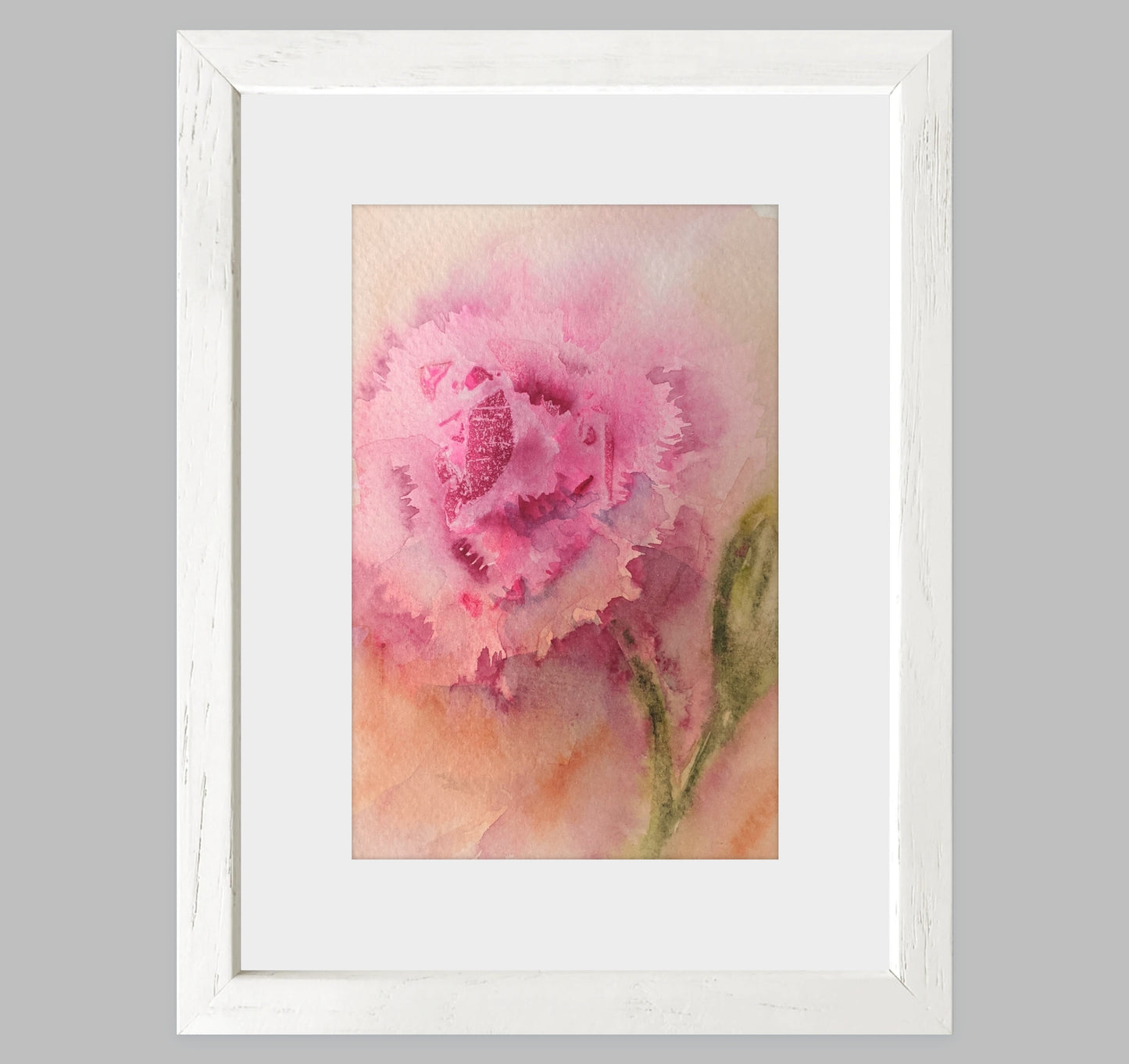 Carnation – Loose Floral Fine Art Print (Watercolor)