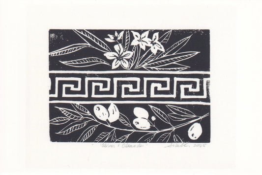 Greek Linocut Print Postcards – Fine Art 4x6 Prints