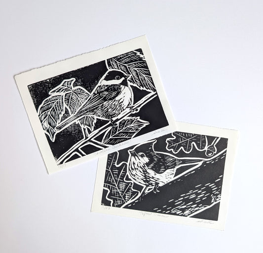 Songbird Linocut Prints