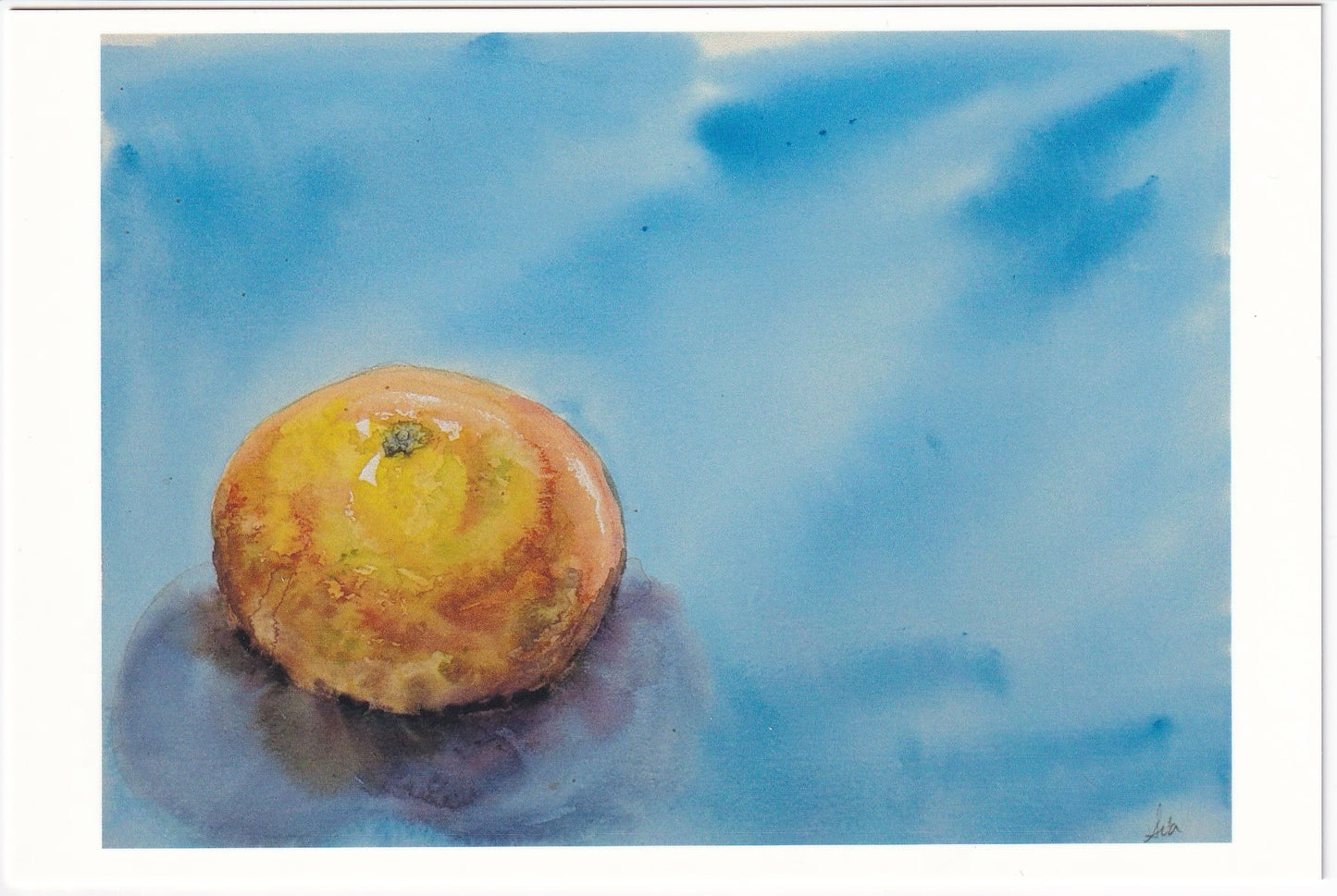 Sun Kiss (Tangerine Watercolor) – Fine Art 4x6 Prints