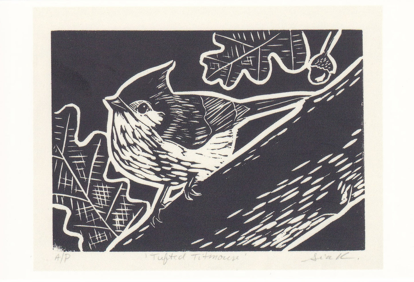 Songbird Linocut Print Postcards – Fine Art 4x6 Prints